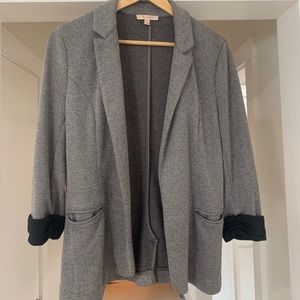 Grey Sweatshirt Blazer